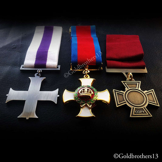 Military cross distinguished service order and victoria cross medals, British medals