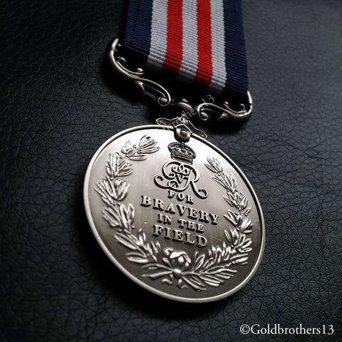 Military Medal WW1 British Bravery In The Field Royal George V Full Size Repro