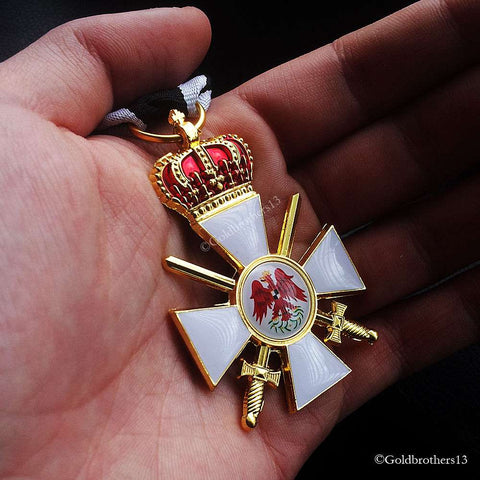 Order of the Red Eagle 3rd Class with Crown and Swords WW1 German Medal Repro