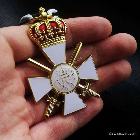 Order of the Red Eagle 3rd Class with Crown and Swords WW1 German Medal Repro